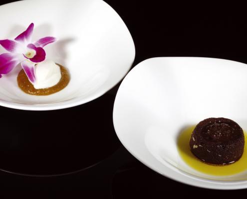 Nagerecht Topchef Tonny Berentsen Recept: Peer met chocoladebiscuit