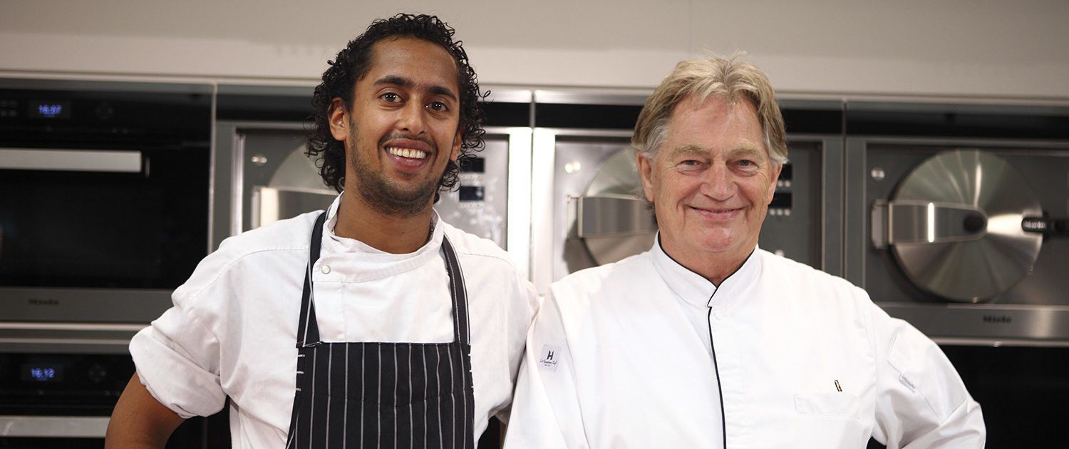 Paul Fagel van Arsenaal Restaurants ( Naarden ) en Chef de Cuisine Raoul Badal